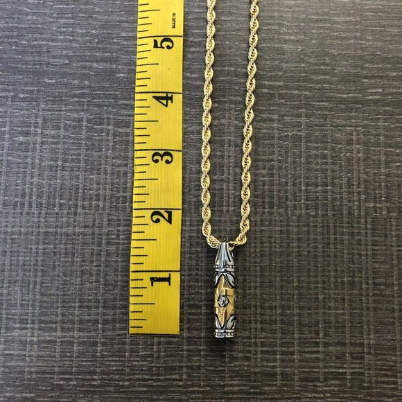 Custom 14kt Stamped Star of David Pendant 24" - Picture 1 of 3